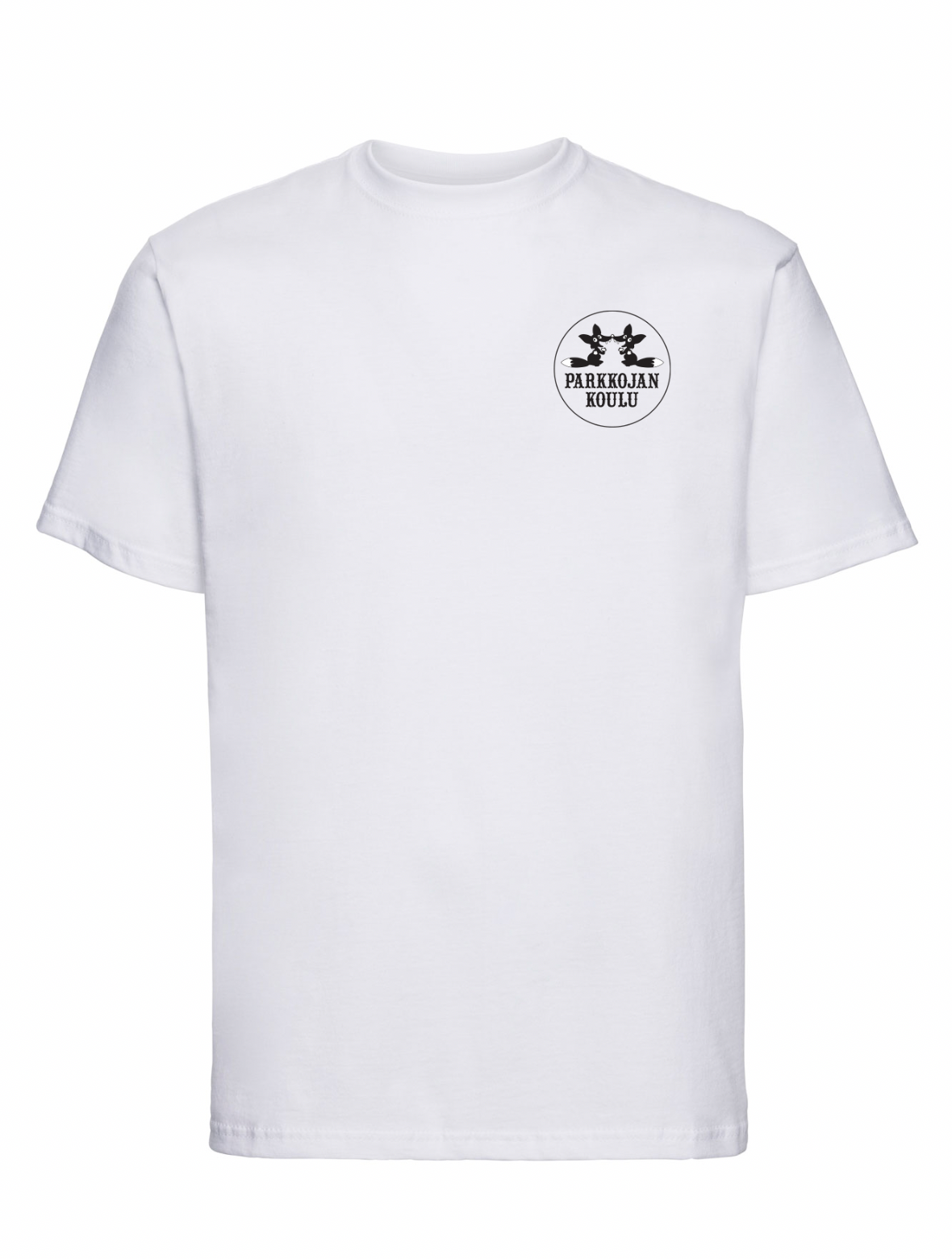 Valkoinen t-paita - Parkkojan koulu