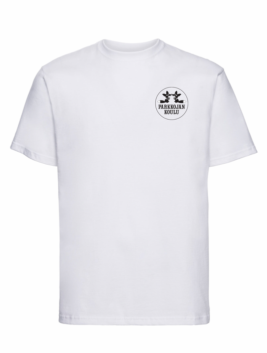 Valkoinen t-paita - Parkkojan koulu